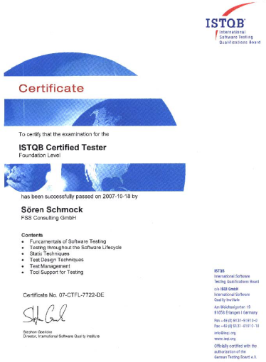 ISTQB® Certified Tester - Foundation Level 3.x (CTFL)